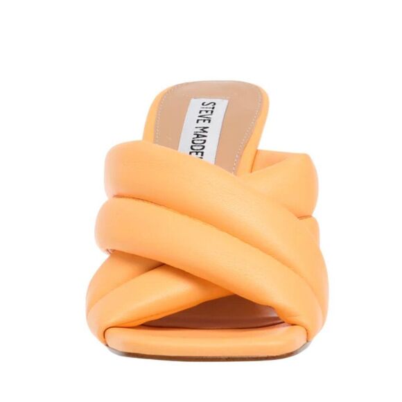 Steve Madden Women's Tenacity quilted high heel sandal Peach Size US 9 NWOB - Picture 2 of 9